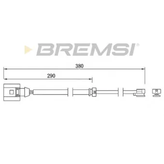 BREMSI WI0747 - Contact d'avertissement, usure des plaquettes de frein