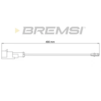 BREMSI WI0792 - Contact d'avertissement, usure des plaquettes de frein