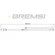 Contact d'avertissement, usure des plaquettes de frein BREMSI [WI0807]