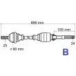 GRESA T5093 - Arbre de transmission