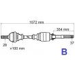 GRESA T5483 - Arbre de transmission avant droit