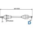 GRESA T6072 - Arbre de transmission avant gauche