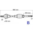 GRESA T6081 - Arbre de transmission avant droit
