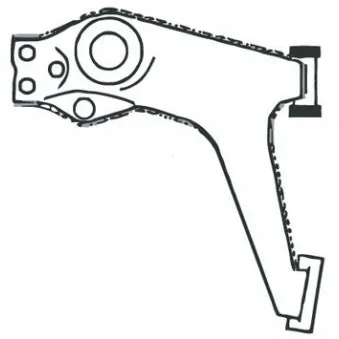 Triangle ou bras de suspension (train avant) FRAP F2081 pour FORD TRANSIT 2.5 DI - 80cv