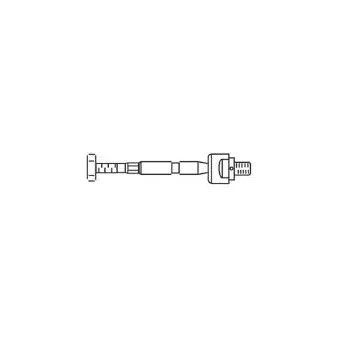 Rotule de direction intérieure, barre de connexion FRAP F3843 pour HYUNDAI I30 1.6 CRDi - 128cv