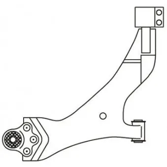 Triangle ou bras de suspension (train avant) FRAP OEM 96819162