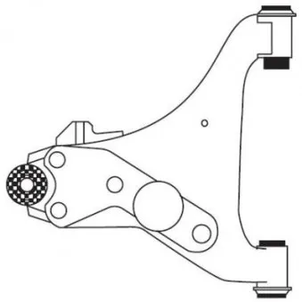FRAP F4452 - Triangle ou bras de suspension (train avant)