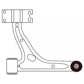 Triangle ou bras de suspension (train avant) FRAP OEM 2463304700 Triangle ou bras de suspension (train avant) FRAP OEM 2463304700