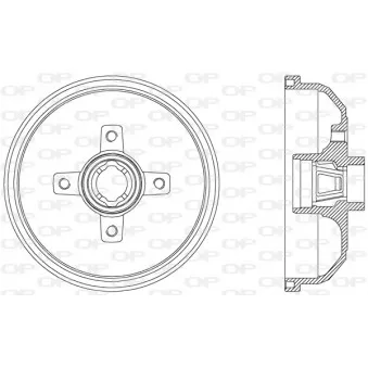 OPEN PARTS BAD9019.40 - Tambour de frein