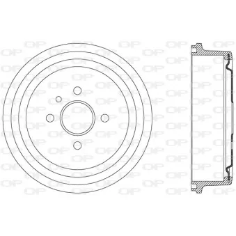 Tambour de frein OPEN PARTS OEM 90077722