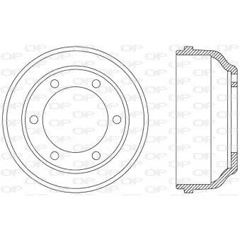 Tambour de frein OPEN PARTS OEM 92VB1126BA