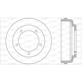 Tambour de frein OPEN PARTS OEM 92VB1126AA