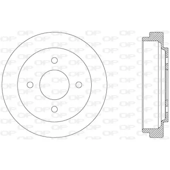 Tambour de frein OPEN PARTS OEM 432065F012