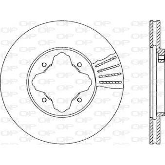 Jeu de 2 disques de frein avant OPEN PARTS OEM GBD90837