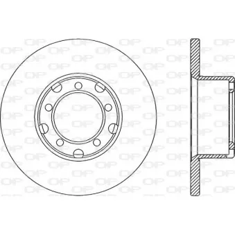 OPEN PARTS BDA1299.10 - Jeu de 2 disques de frein avant