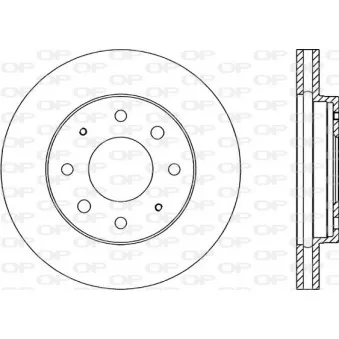 OPEN PARTS BDA1345.20 - Jeu de 2 disques de frein avant