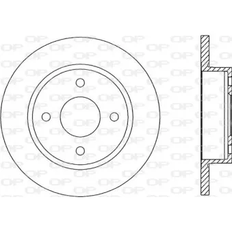 OPEN PARTS BDA1395.10 - Jeu de 2 disques de frein avant