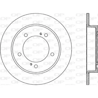 Jeu de 2 disques de frein avant OPEN PARTS BDA1498.10