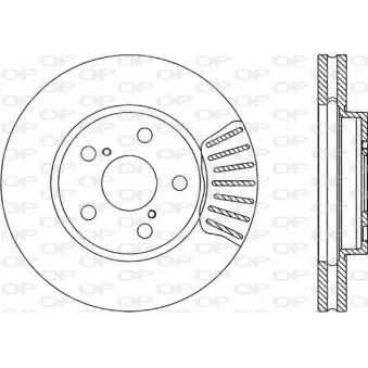 Jeu de 2 disques de frein avant OPEN PARTS OEM 4351205020