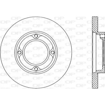 Jeu de 2 disques de frein avant OPEN PARTS OEM 4351287519000