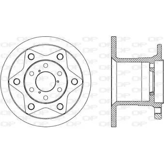 Jeu de 2 disques de frein avant OPEN PARTS OEM 8582290