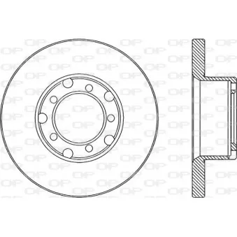 OPEN PARTS BDA1783.10 - Jeu de 2 disques de frein avant