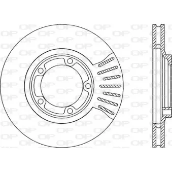 Jeu de 2 disques de frein avant OPEN PARTS OEM MB895464