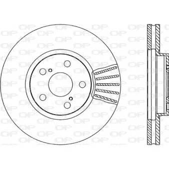 Jeu de 2 disques de frein avant OPEN PARTS OEM 4351220601