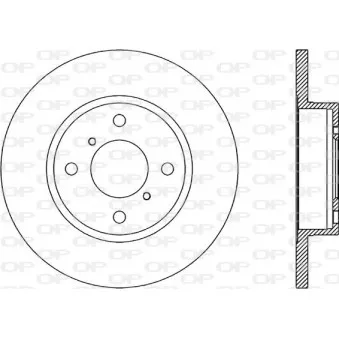 OPEN PARTS BDA1857.10 - Jeu de 2 disques de frein avant