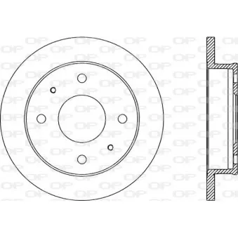 OPEN PARTS BDA1858.10 - Jeu de 2 disques de frein avant