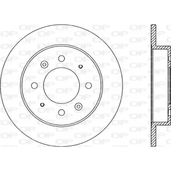 OPEN PARTS BDA2047.10 - Jeu de 2 disques de frein arrière