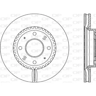 Jeu de 2 disques de frein avant OPEN PARTS OEM 517122F100