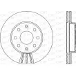 Jeu de 2 disques de frein avant OPEN PARTS [BDA2145.20]