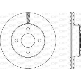 Jeu de 2 disques de frein avant OPEN PARTS OEM 4020672B01