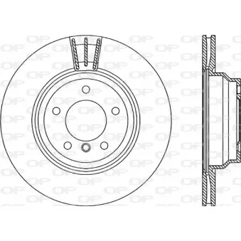 Jeu de 2 disques de frein avant OPEN PARTS OEM 34116764645