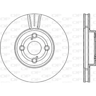 Jeu de 2 disques de frein avant OPEN PARTS OEM 4351202080
