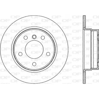 Jeu de 2 disques de frein arrière OPEN PARTS OEM 34216764647