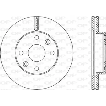 Jeu de 2 disques de frein avant OPEN PARTS OEM KDX7433251