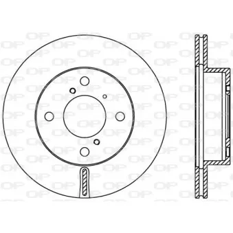 Jeu de 2 disques de frein avant OPEN PARTS OEM 1A0533251
