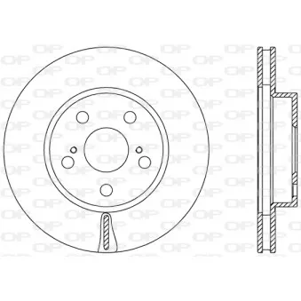 OPEN PARTS BDA2463.20 - Jeu de 2 disques de frein avant