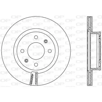 Jeu de 2 disques de frein avant OPEN PARTS OEM S5171207700