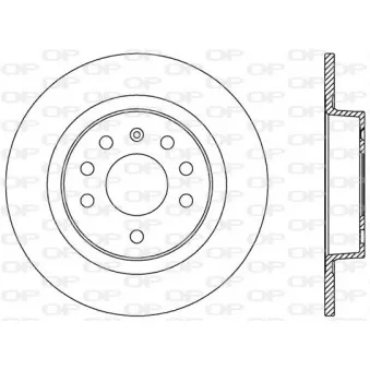 Jeu de 2 disques de frein arrière OPEN PARTS OEM 569122