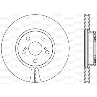 Jeu de 2 disques de frein avant OPEN PARTS OEM 4351212710