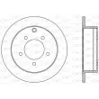 OPEN PARTS BDA2588.10 - Jeu de 2 disques de frein arrière