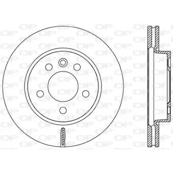 Jeu de 2 disques de frein avant OPEN PARTS OEM 2H0615301D