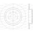 OPEN PARTS BDA2816.10 - Jeu de 2 disques de frein arrière