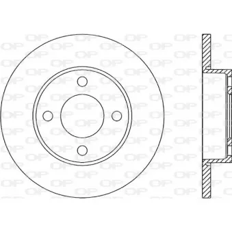 Jeu de 2 disques de frein avant OPEN PARTS OEM 431615301
