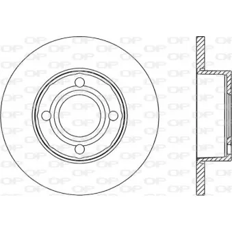 Jeu de 2 disques de frein avant OPEN PARTS OEM 895615301