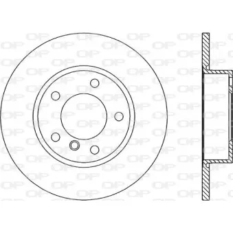 Jeu de 2 disques de frein avant OPEN PARTS OEM 34116757751