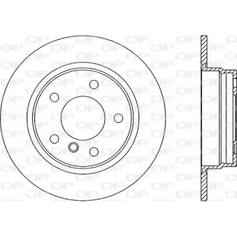 Jeu de 2 disques de frein arrière OPEN PARTS OEM 34211164511